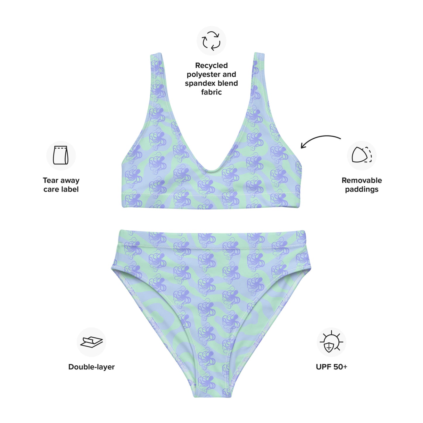Octopus Pattern Bikini