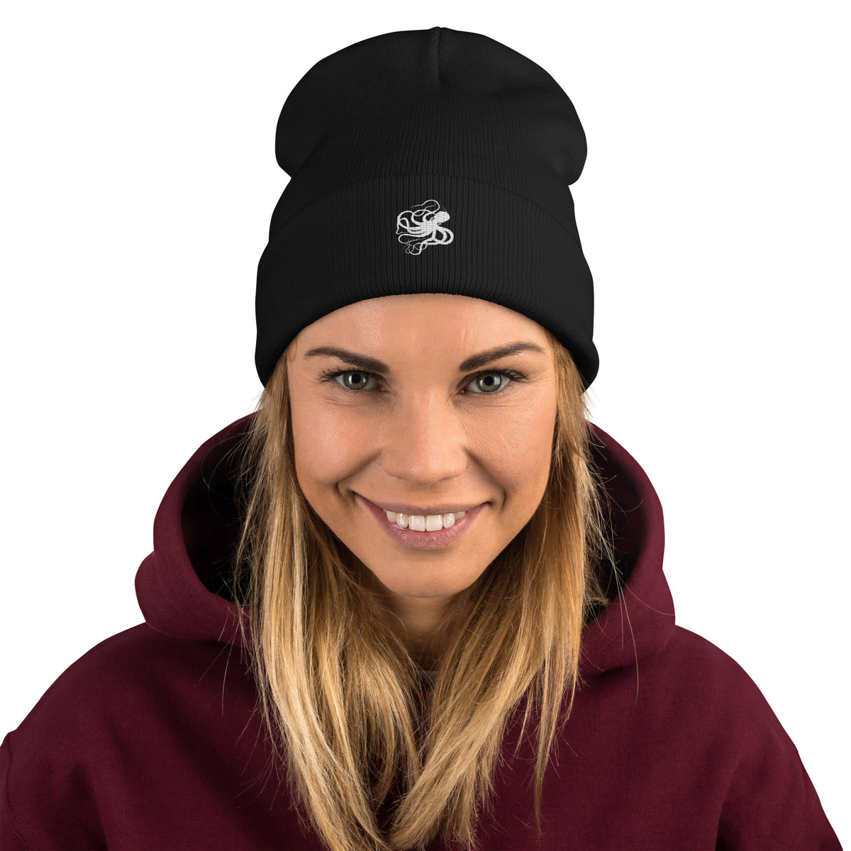 Octopus Embroidered Beanie