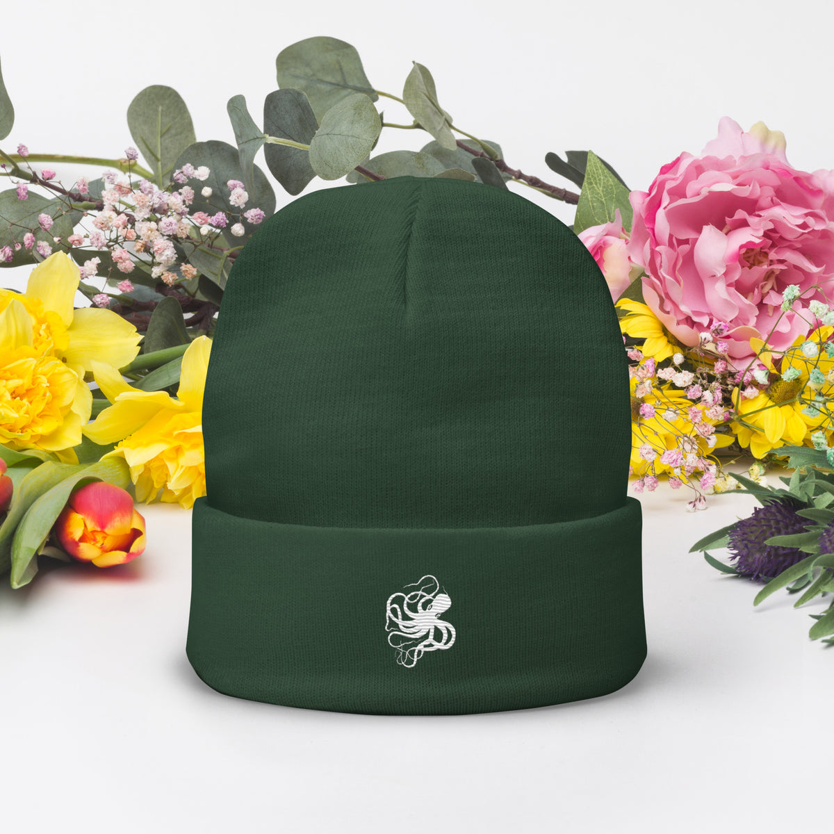 Octopus Embroidered Beanie