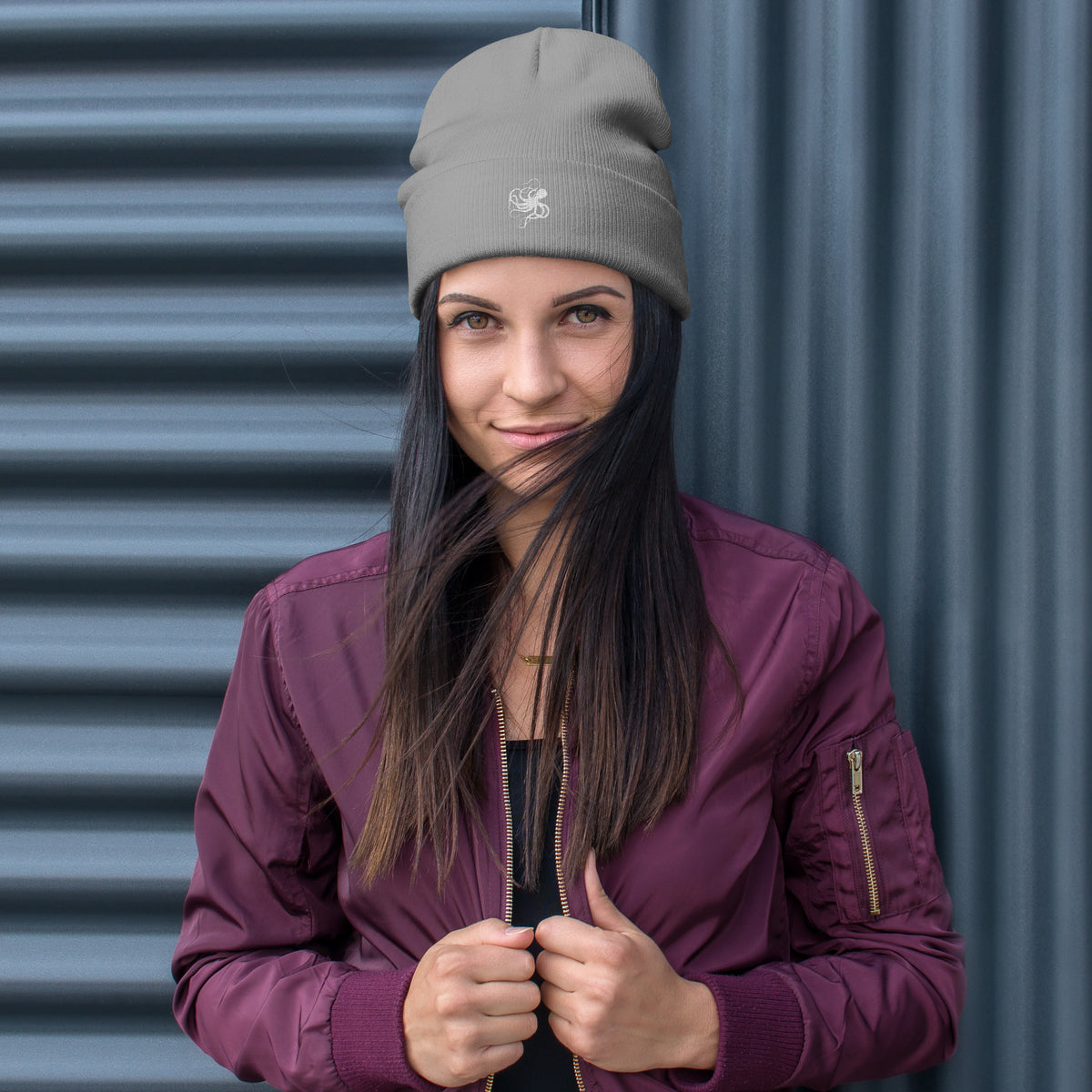 Octopus Embroidered Beanie