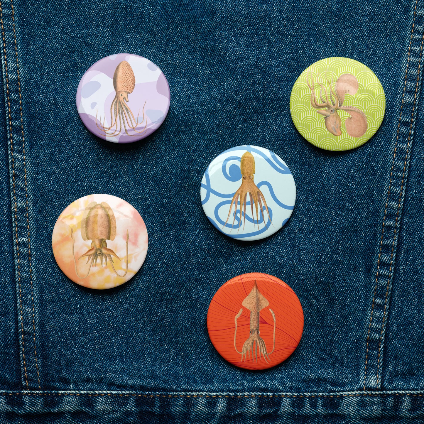 Cephalopod Pin Set 2