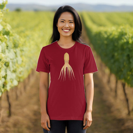 Octopus Cocco tee in Cardinal
