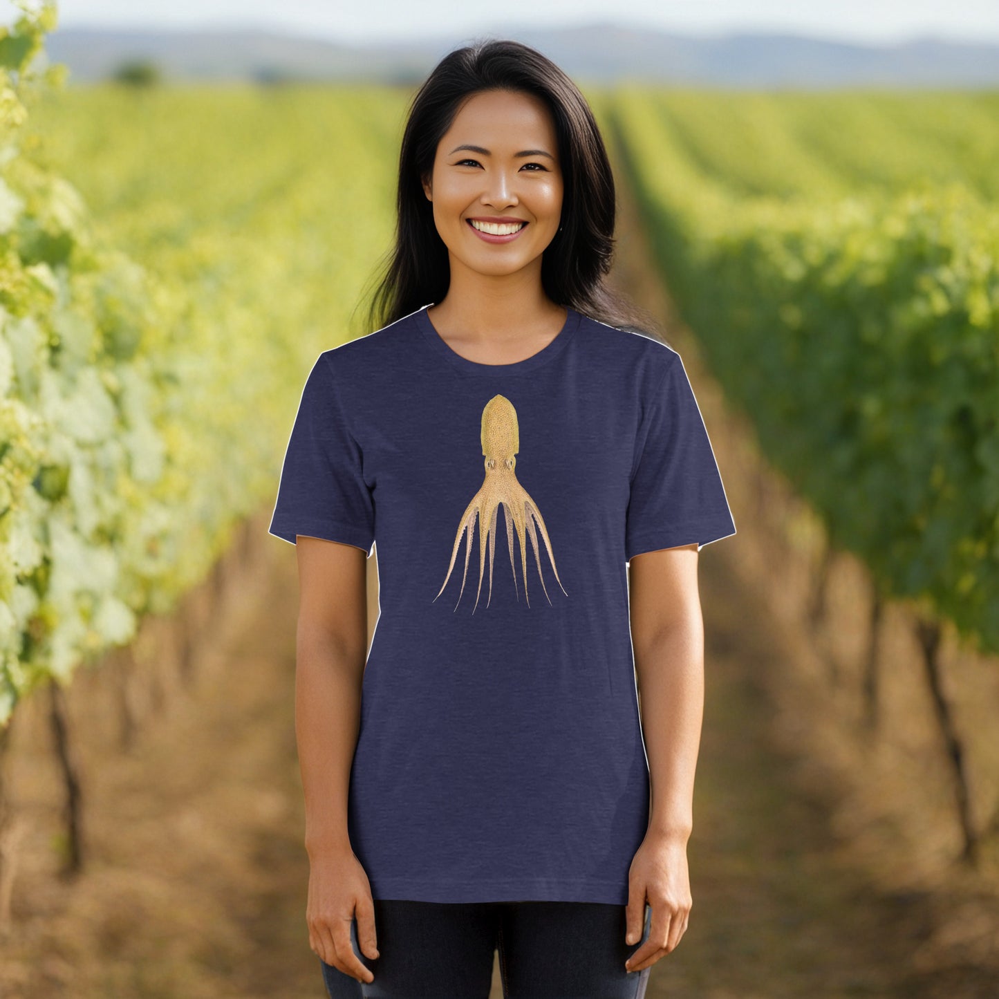 Octopus Cocco tee in Heather midnight